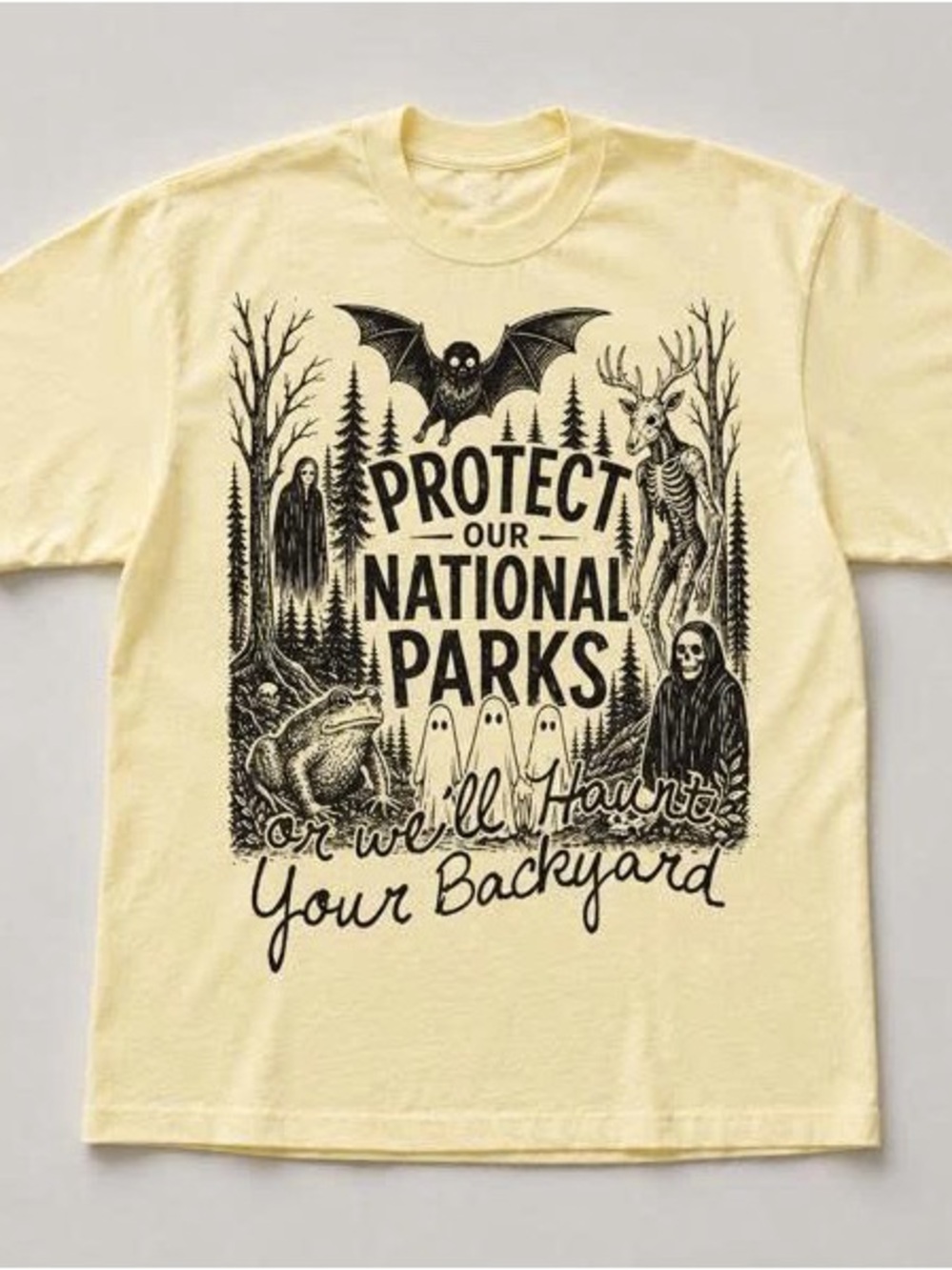 Yellow 'Protect Our National Parks' Graphic Tee